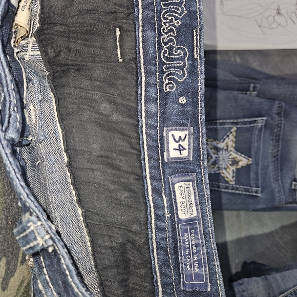 Miss Me Women's Blue Embellished Jeans - Picture 2 of 3